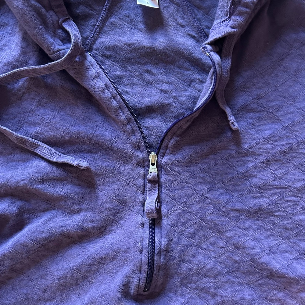 Lucy purple women’s half- zip sweater- small - Picture 3 of 7